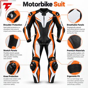 Traje de Motocicleta Resistente con Ajuste Seguro, Movimiento Flexible y Comodidad Transpirable para Motociclistas Activos - Product Image 6