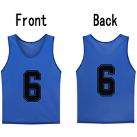 Gilets de football en gros 100% polyester Maille Gilets d'entraînement de football Sports Bibs Pinnies pour adultes et enfants Vêtements de football personnalisés