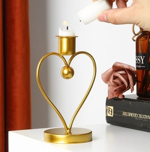 Wedding Dining Table Home Decor Luxury Gold Black Home Decor Use Metal Crescent Moon <b>Candle</b> Holder Stand Iron Candelabra Ramadan - Product Image 3