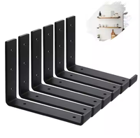 Supports d'étagère muraux en acier doux de qualité supérieure, couleur et taille personnalisées, support structurel durable, fabricant OEM/ODM