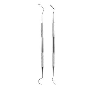 Kit de nettoyage dentaire manuel en acier inoxydable durable à double sonde, outils chirurgicaux dentaires pour le nettoyage buccal - Product Image 5