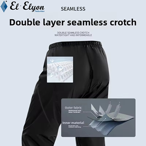 ชุดเสื้อกันฝนและกางเกงโพลีเอสเตอร์กันลมกันน้ำใส่ได้ทั้งชายและหญิงเป็นมิตรกับสิ่งแวดล้อมน้ำหนักเบาสไตล์นักขับมอเตอร์ไซค์และนักขี่จักรยาน - Product Image 3