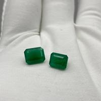 Pierre précieuse de qualité supérieure Émeraude zambienne 8 Ct Octogone facetté Vente en gros Pierre précieuse naturelle en vrac pour fabricant de bijoux en gros