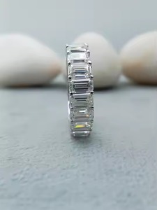 Solitaire fantaisie personnalisé VVS Moissanite Bague de fiançailles de mariage à la mode en argent 925 100% Satisfaction garantie-en or 10k 14k 18k - Product Image 6