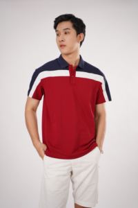 Chemises polo de coupe régulière pour hommes Chemises polo de golf en polyester évacuant l'humidité Chemise à manches courtes Uniforme Vêtements pour hommes - Product Image 4