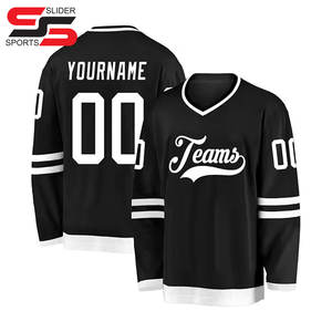 Service OEM, maillots de hockey sur glace personnalisés, uniformes d'équipe, impression entièrement sublimée, évacuation de l'humidité, 100% polyester - Product Image 1
