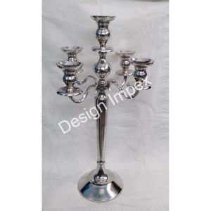 Aluminium Candle Holders Stand Best Selling Candlestick Stand Rust Free Metal Nickel Plated Elegant Candle Holder Hot <b>Sale</b> - Product Image 4
