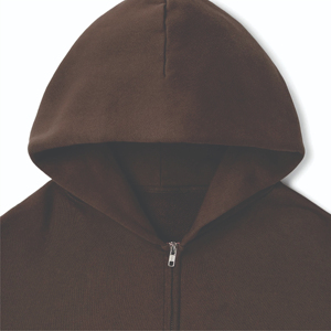 Chaqueta con capucha y cremallera de algodón pesado para hombre, suéter con capucha y cremallera desgastada y lavado pesado, sudaderas con capucha para hombre - Product Image 3