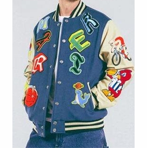 2025 veste d'hiver pour hommes veste de sport surdimensionnée pour hommes personnalisable avec logo d'équipe scolaire brodé à manches longues - Product Image 5