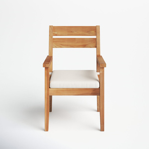 Adagio Fauteuil d'extérieur en bois de teck massif avec coussins Acajou Suar Minimaliste Simple Haute Qualité 121069 - Product Image 3