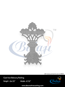 Modern Super Shot Blast Grey Casting Iron Balcony <b>Grills</b> & Panels SAND Moulding Highly Polished Anti-Rust Decorative - Product Image 2