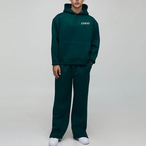 Ensemble de jogging 2 pièces respirant de couleur unie, nouvelle collection, prix de gros de haute qualité, tendance avec logo personnalisé, manches longues - Product Image 1