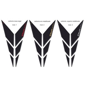 Adesivi per moto 3D in carbonio-ergal compatibili con Yamaha Tmax 530 Y Front 2012-2016 - Product Image 1
