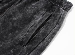 กางเกงผ้าคอตตอนพิมพ์ลายสำหรับผู้ชายกางเกงขาสั้นผ้าคอตตอนย้อมสีเหงื่อสำหรับผู้ชายแนววินเทจสำหรับฤดูร้อนออกแบบได้ตามต้องการ - Product Image 4