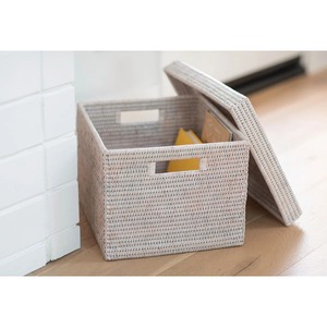 Rattan <b>basket</b> <b>with</b> a tight-fitting <b>lid</b> Handmade Storage <b>Basket</b> Wholesale eco-friendly Made in Viet Nam - Product Image 6