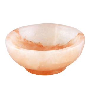 Cuencos de sal rosa del Himalaya de Pakistán para comedor Formal informal, tallado Floral hecho a mano, MOQ bajo, precio al por mayor, sal de roca de montaña - Product Image 3
