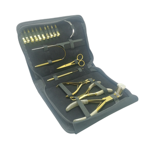 Kit de herramientas de extensión de cabello mate de acero inoxidable de Color personalizado, alicates profesionales para el cabello, microcuentas, pinzas de cocodrilo, tijeras - Product Image 3