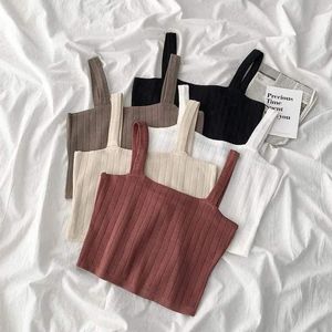 Impression personnalisable Débardeurs côtelés en coton tricoté écologique respirant pour femmes T-shirts sans manches amples et décontractés - Product Image 5