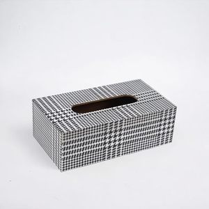 Caja de pañuelos de madera Premium Cubierta impresa asequible para servilletas y pañuelos faciales Caja de pañuelos impresa de madera de diseñador - Product Image 4