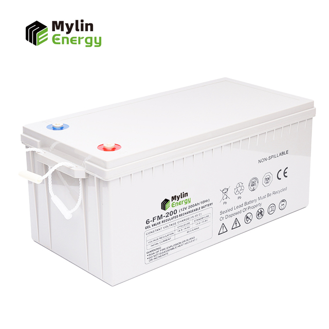 Low maintenance 12V 200Ah VRLA GEL Backup Battery Rechargeable Lead Acid Battery for Marine Yachts Small Boat Operators