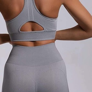 Conjunto Deportivo de Dos Piezas para Mujer, Leggings de Gimnasio de Algodón con Sujetador, Ropa Deportiva Transpirable sin Costuras, Última Moda 2026 - Product Image 3