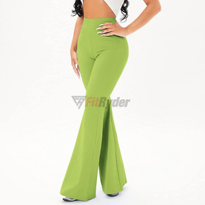 Custom Women's <b>Flared</b> Bell Bottom Velvet Pants High-Waisted Yoga Lounge Casual Trousers Activewear <b>Leggings</b> Waterproof - Product Image 6