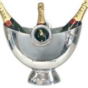 ถังแช่ไวน์น้ำแข็งโลหะขัดเงาขัดเงามีเอกลักษณ์เฉพาะตัวถังแช่เครื่องดื่มสำหรับงานแต่งงาน - Product Image 5