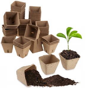Pots de pépinière biodégradables de 5,5 cm, 72 pièces, écologiques et durables - Product Image 2