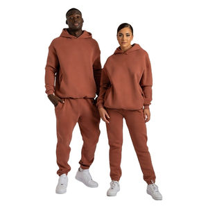 2025 Original Logo coton Tech polaire hommes survêtement 2 pièces épaissir matériel hommes sweat et pantalons de survêtement pour l'automne respirant - Product Image 1