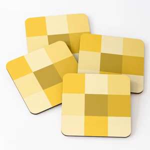 ที่รองแก้วลายจุดสีชมพูสี่เหลี่ยมพิมพ์โลโก้ - Product Image 4