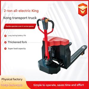 Jun Long Smart Mini Mobile Pallet Truck <strong>Lift</strong> <strong>Stacker</strong> 2T 2-3 Ton Capacity Lithium-Ion Battery <strong>Powered</strong> Manual <strong>Electric</strong> Forklift - Product Image 4