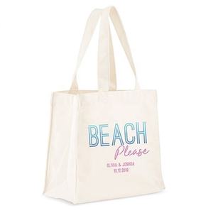 Sac fourre-tout en toile écologique pour femme, fermeture éclair, logo personnalisé, capacité 1L, décontracté, imprimé, plage, épaule, shopping, vente en gros - Product Image 1