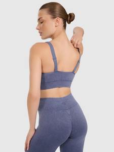 Mallas de mujer de grosor estándar de cintura media de la mejor calidad, ropa de gimnasio tejida de punto, conjunto de Yoga, nuevo diseño, el mejor Material al por mayor - Product Image 2