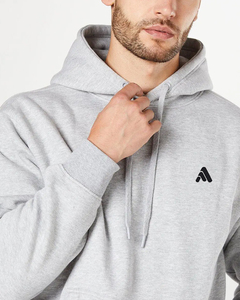 Sweat à capuche homme automne-hiver 100 % coton molletonné, imprimé personnalisé, poche décorative, écologique, coupe ample, grandes tailles, streetwear - Product Image 3