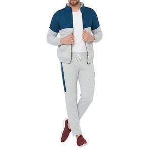 2025 nuevo OEM personalizado traje de sudor completo/Zip up Set hombres polar dos piezas Jogger entrenamiento chándales para hombres - Product Image 5