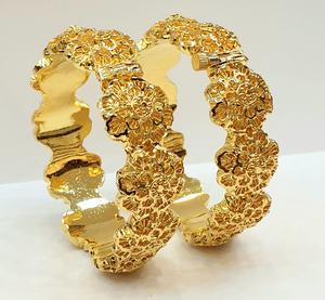 Pulseras de Latón Inoxidable Chapadas en Oro de 24K al por Mayor, Joyería de Moda Elegante de Alta Calidad - Product Image 1