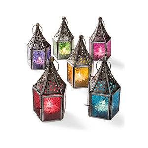 Black Metal Moroccan Candle Lanterns - Product Image 4