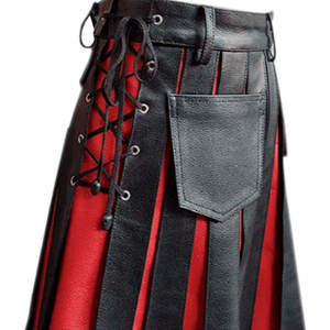 Meilleur Kilt en cuir traditionnel musical au design personnalisé pour dames Dernier design Votre propre logo Kilt en cuir pour femmes - Product Image 3