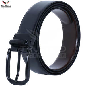 Ceinture en cuir pour homme de haute qualité avec logo personnalisé, boucle carrée en laiton massif, style décontracté respirant, cuir de vache, vente directe d'usine - Product Image 5