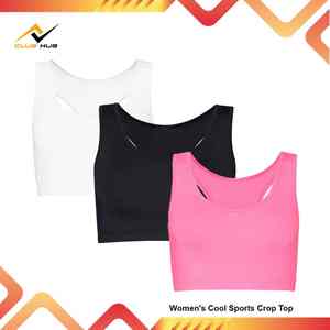 ชุดโยคะผู้หญิงแบบแห้งเร็ว ระบายอากาศได้ดี เสื้อครอปท็อปพร้อมกางเกงเอวยางยืด ชุด 2 ชิ้น ลายเรียบ สำหรับออกกำลังกายและฟิตเนส - Product Image 2