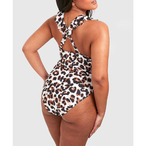 Nuevo Bikini de Talla Grande para Mujer, Logotipo Personalizado, Color Sólido, Spandex/Nailon, Secado Rápido y Transpirable, Precio Económico al por Mayor - Product Image 6