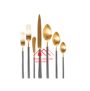 Juego de Cubiertos de Metal de Lujo para el Hogar, Hoteles y Restaurantes, Juego de Cubiertos Hechos a Mano con Acabado Dorado - Product Image 6