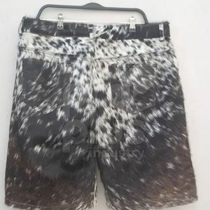 กางเกงขาสั้นหนังวัวแท้คุณภาพพรีเมียมแบบลำลองรักษ์โลกสำหรับใส่ในชีวิตประจำวัน - Product Image 3