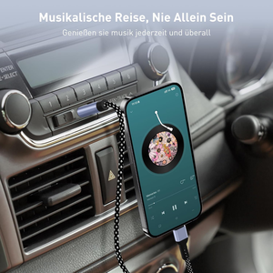 3.3FT Nylon Aux Dây Để <span class=keywords><strong>USB</strong></span> C Loại C Để 3.5Mm Xe Tai Nghe Loa Cho iPhone 15/16 Cho Galaxy S24/S23 Che Chắn Bện Aux <span class=keywords><strong>USB</strong></span> - Product Image 4