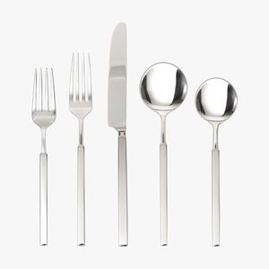 ชุดเครื่องใช้บนโต๊ะอาหารด้ามสีทองที่ทนทานสง่างามได้รับความนิยมมากที่สุดมีรูปลักษณ์โค้งและกระจกขัดเงา - Product Image 2