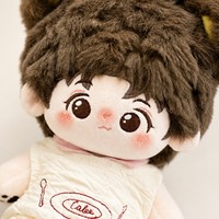 Poupée en peluche personnalisée Kawaii, combinaison matelassée en coton, jouet doux, pince à cheveux pomme, cadeau