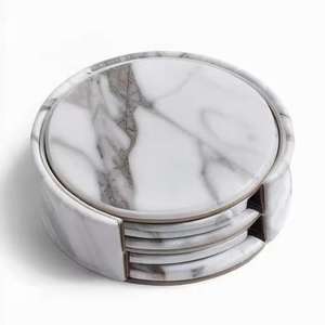 Material de madera de acacia de lujo y función ecológica Posavasos de taza de madera Esteras de calor de mesa de madera con soporte - Product Image 2