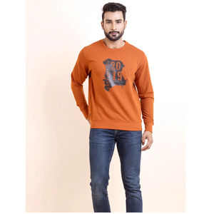 Sudadera Loopknit para hombre más vendida 100% algodón para color óxido manga completa cómoda duradera para invierno Casual todos los días - Product Image 1