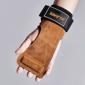 มือจับยกน้ำหนักหนังวัวสำหรับออกกำลังกายและยิมใช้ได้ทั้งชายและหญิงปรับแต่งโลโก้ได้ - Product Image 4