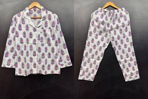 Conjunto de Pijama de Verano y Otoño de Algodón Puro Transpirable con Cintura Elástica |   Ropa de Dormir de Algodón de Alta Calidad, Suave, de Secado Rápido y Agradable al Tacto - Product Image 6